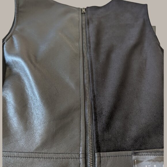 BCBG MaxAzria Midi Leather Dress - NWT - Size Large - Picture 5 of 10